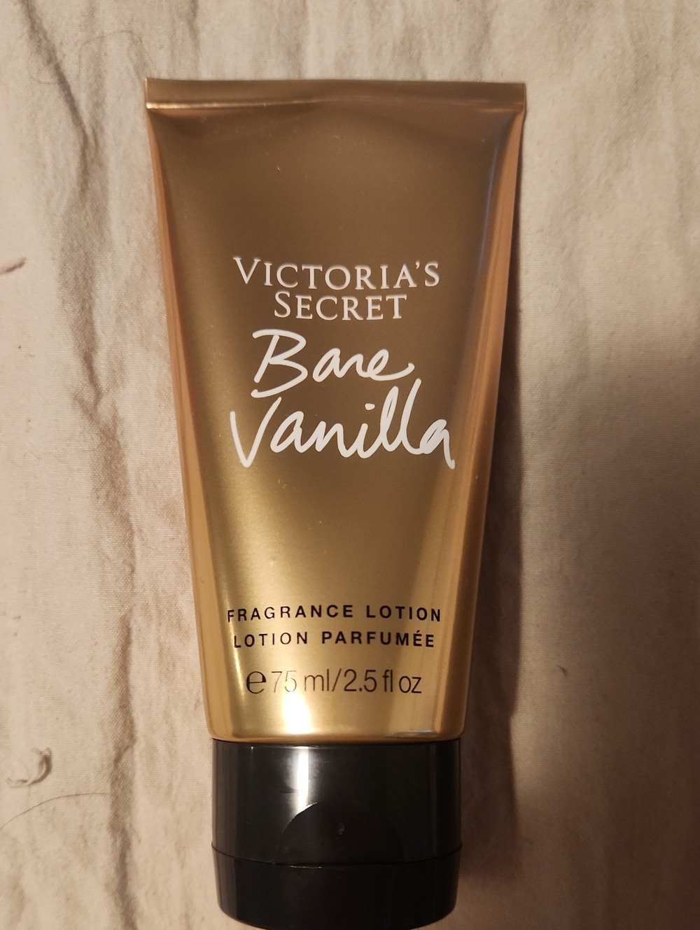Victoria's Secret Bare Vanilla Fragrance Lotion - Gold and Black